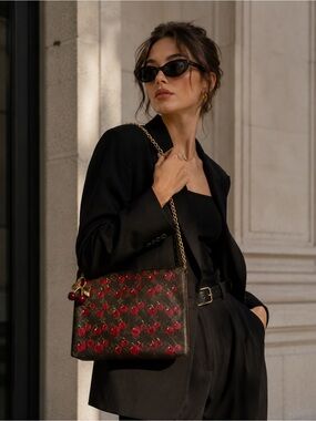 Cherry Kiss Custom Louis Vuitton Pochette Crossbody 🍒